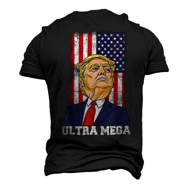 Ultra Maga Shirt Funny Anti Biden Us Flag Men's 3D Print Graphic Crewneck Short Sleeve T-shirt