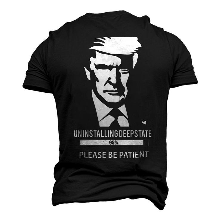 Ultra Maga Uninstalling Deep State Please Be Patient Funny Anti Biden Us Flag Pro Trump Trendy  Men's 3D Print Graphic Crewneck Short Sleeve T-shirt