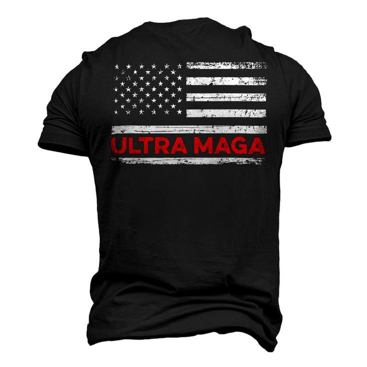 Ultra Maga United State Flag V2 Men's 3D Print Graphic Crewneck Short Sleeve T-shirt