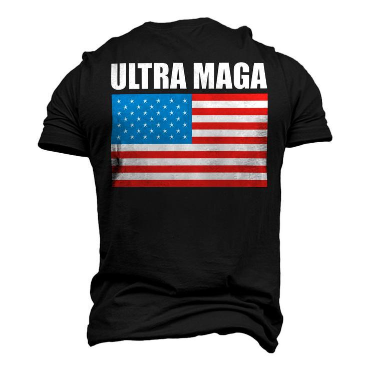 Ultra Maga Us Flag Men's 3D Print Graphic Crewneck Short Sleeve T-shirt
