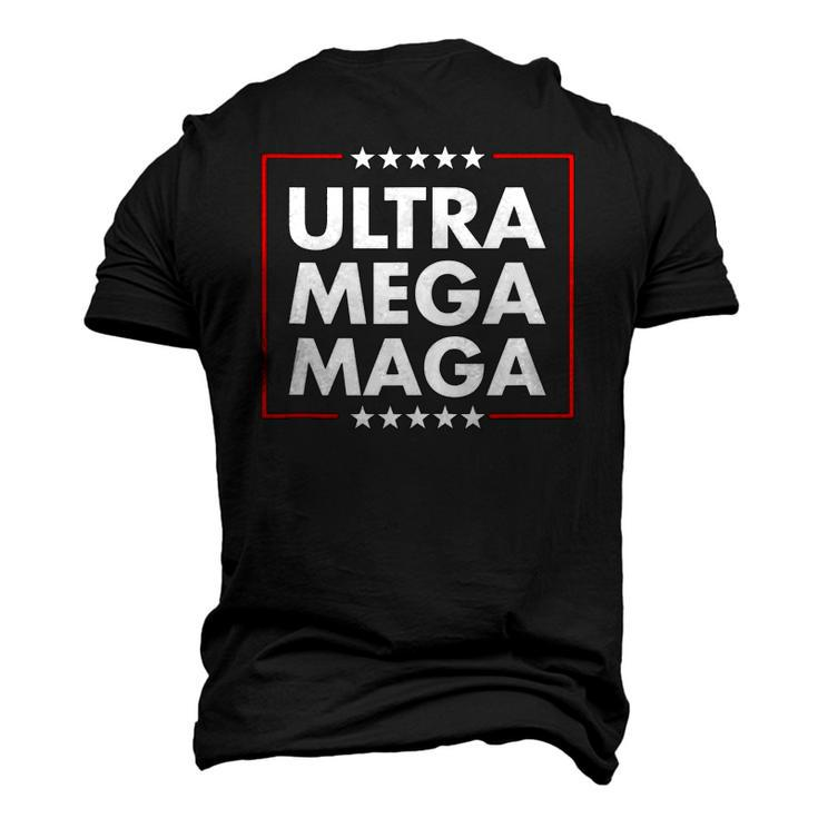 Ultra Mega Maga Trump Liberal Supporter Republican Men's 3D T-Shirt Back Print