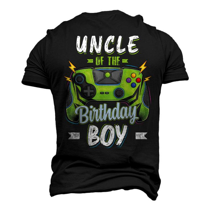 Uncle Of The Birthday Boy Matching Family Video Gamer Party Men's 3D T-shirt Back Print