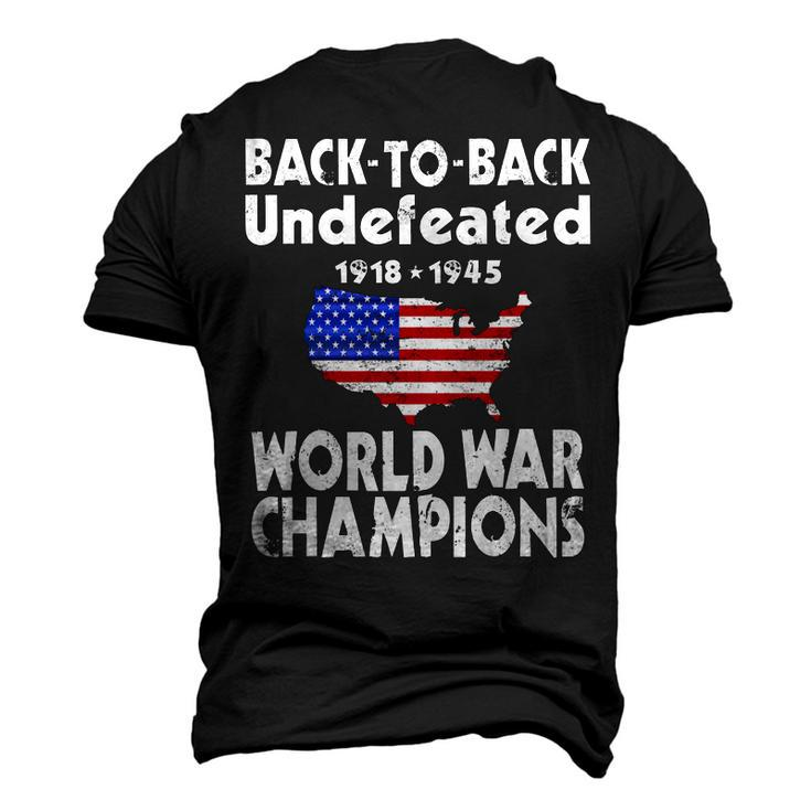 Back To Back Undefeated World War Champs Men's 3D T-shirt Back Print