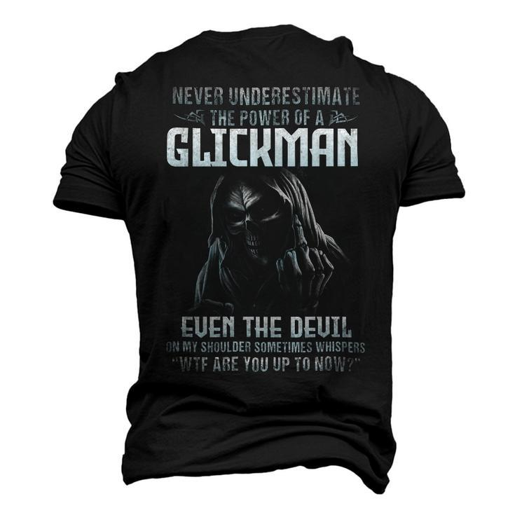 Never Underestimate The Power Of An Glickman Even The Devil V2 Men's 3D T-shirt Back Print