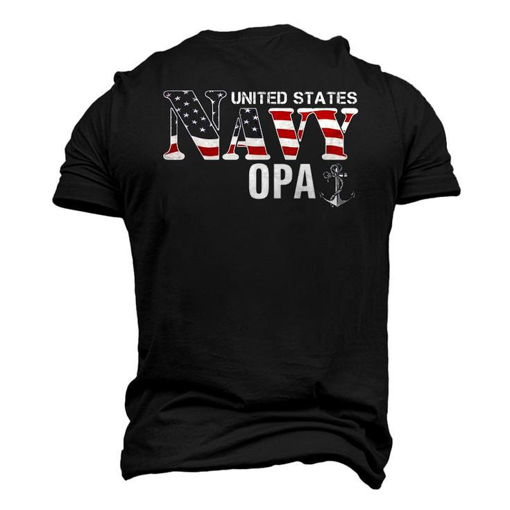 United States Flag American Navy Opa Veteran Day Men's 3D T-Shirt Back Print