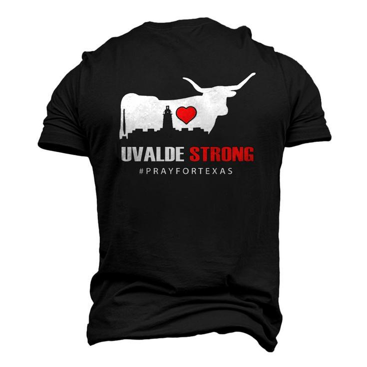 Uvalde Strong Pray For Texas Anti Gun Pray For Texas Men's 3D T-Shirt Back Print