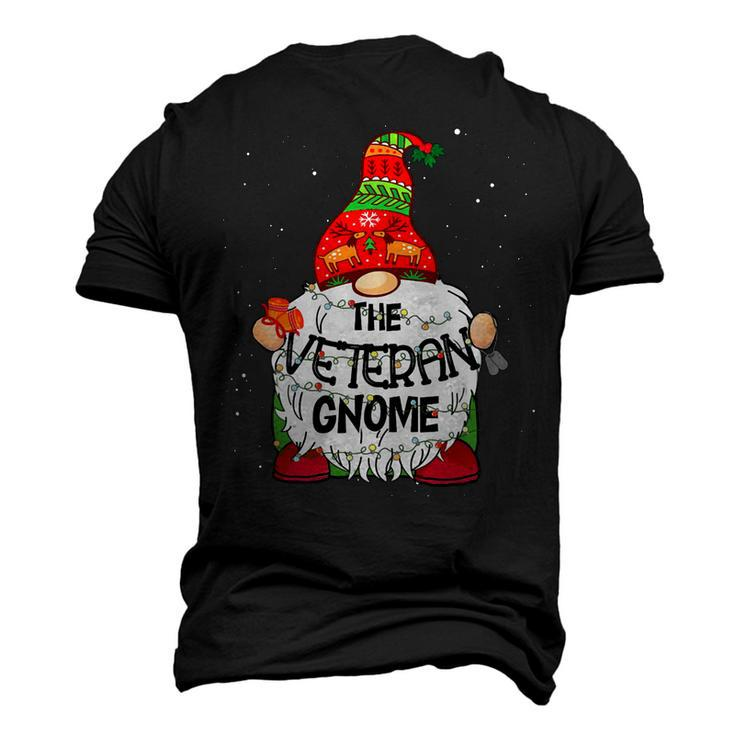 Veteran Gnome Christmas Tree Light T-Shirt Men's 3D Print Graphic Crewneck Short Sleeve T-shirt