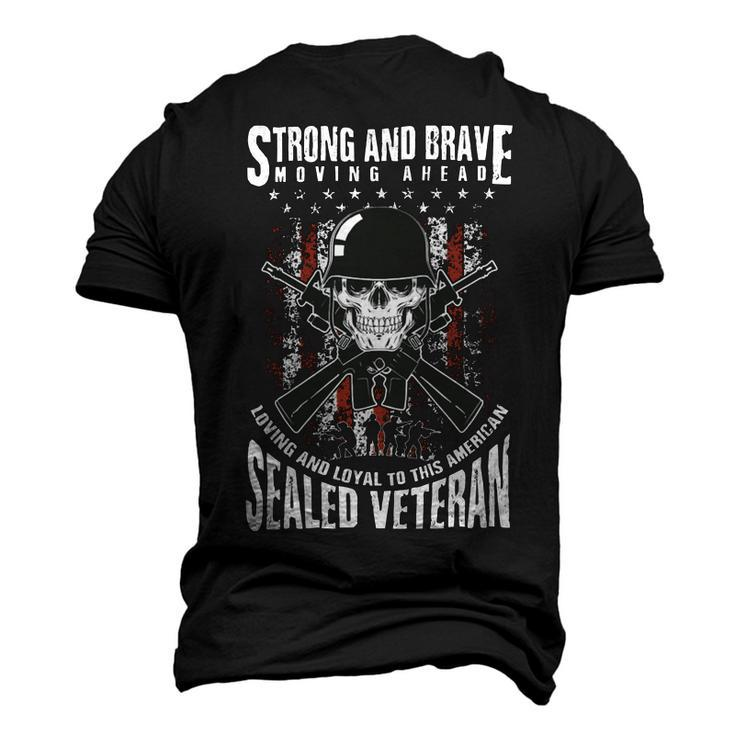Veteran Strong And Brave American Veteran 224 Navy Soldier Army Military Men's 3D Print Graphic Crewneck Short Sleeve T-shirt