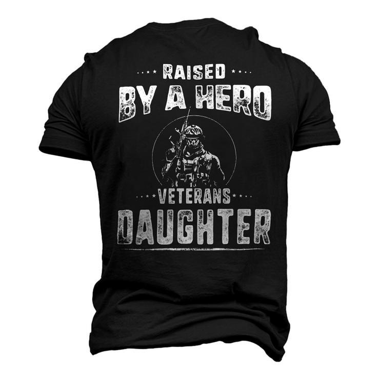 Veteran Veterans Day Raised By A Hero Veterans Daughter For Women Proud Child Of Usa Solider Army Navy Soldier Army Military Men's 3D Print Graphic Crewneck Short Sleeve T-shirt