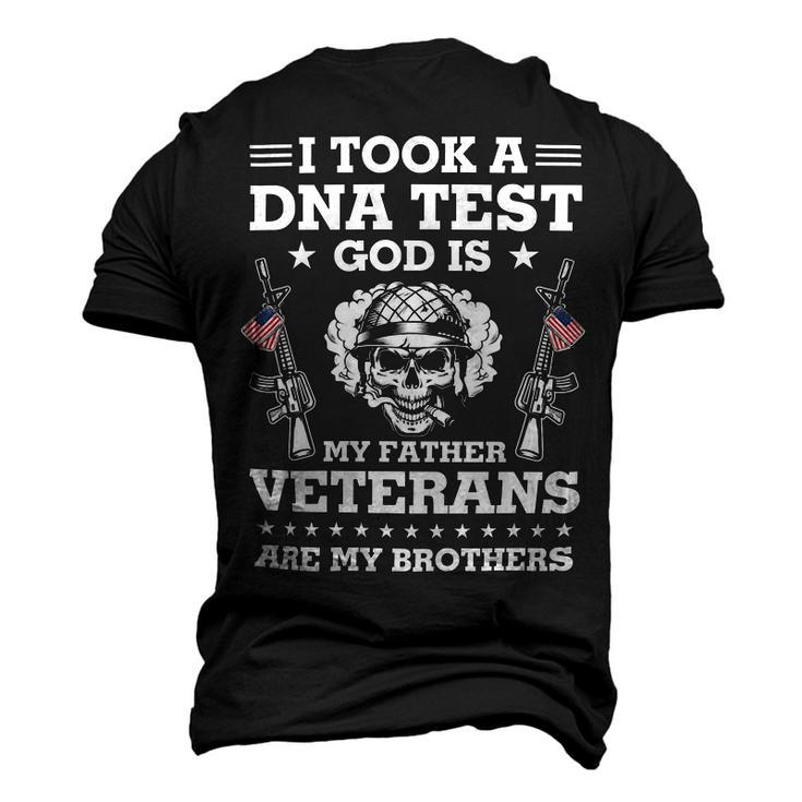 Veteran Veterans Day Took Dna Test God Is My Father Veterans Is My Brothers 90 Navy Soldier Army Military Men's 3D Print Graphic Crewneck Short Sleeve T-shirt
