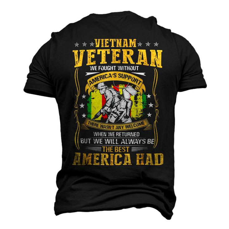 Veteran Veterans Day Vietnam Veteran We Fought Without Americas Support 95 Navy Soldier Army Military Men's 3D Print Graphic Crewneck Short Sleeve T-shirt
