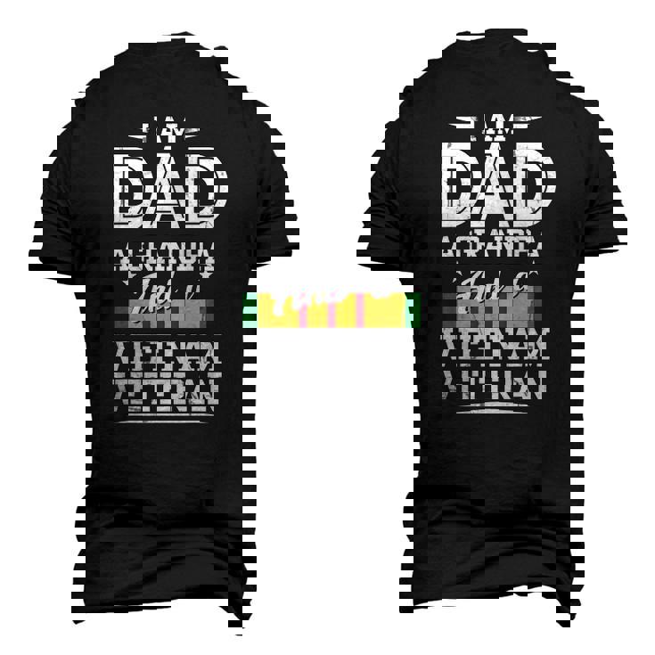 Veterans Day Grandpa Dad Vietnam Veteran Fathers Day Men's 3D T-Shirt Back Print