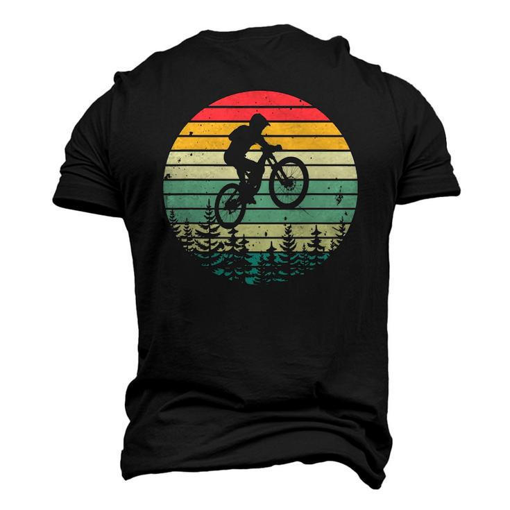 Vintage Mountain Bike Retro Downhill Biking Men's 3D T-Shirt Back Print