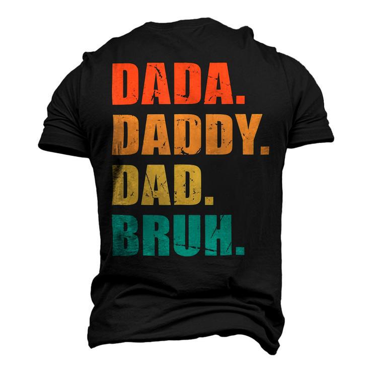 Vintage Retro Fathers Day Outfit Dada Daddy Dad Bruh 8 Shirt Men's 3D Print Graphic Crewneck Short Sleeve T-shirt