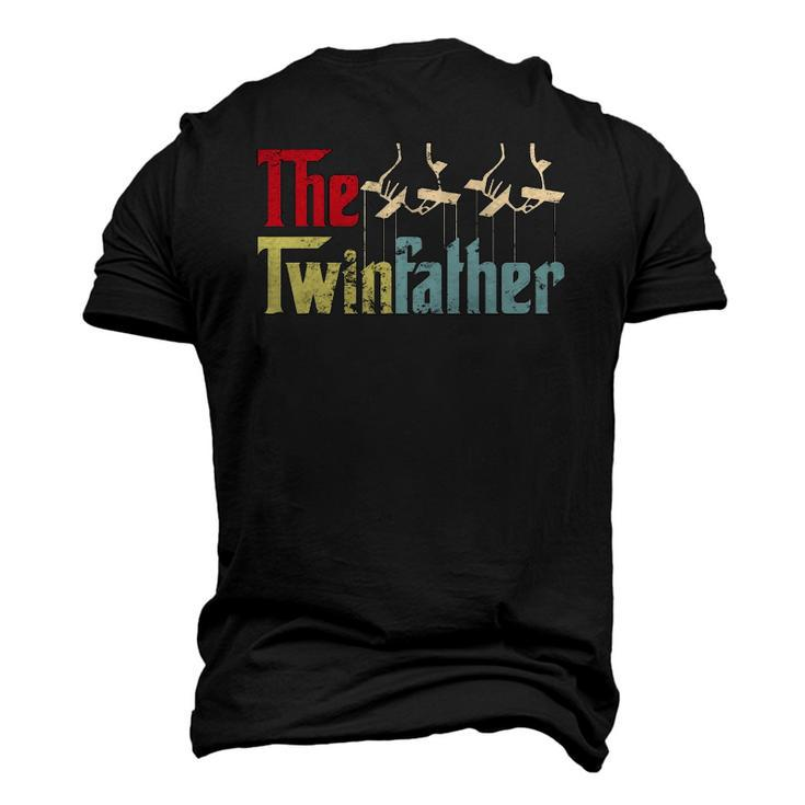 Vintage The Twinfather Happy Fathers Day Proud Dad Of Twins Men's 3D T-Shirt Back Print