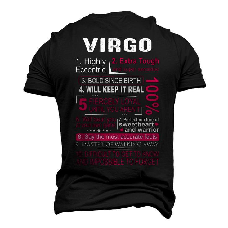 Virgo Zodiac Birthday Men's 3D T-shirt Back Print