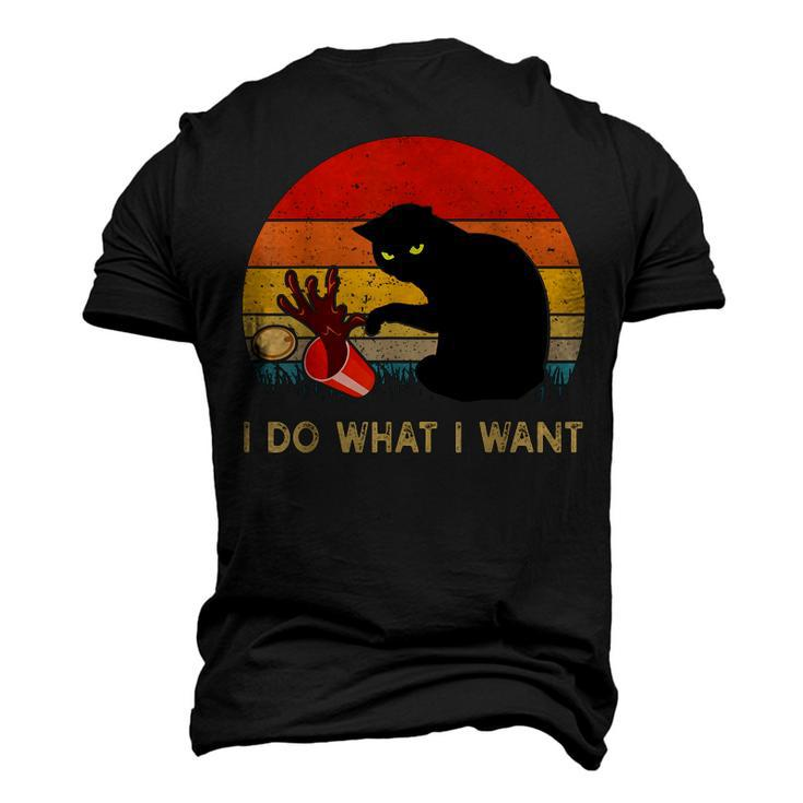 I Do What I Want Black Cat For Women Men Vintage Men's 3D T-Shirt Back Print