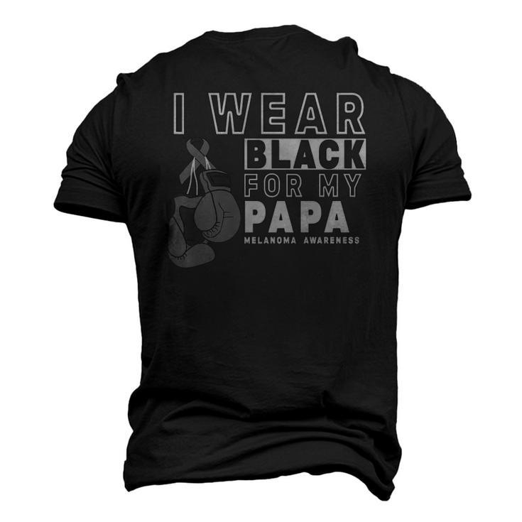 I Wear Black For My Papa Melanoma Awareness Men's 3D T-Shirt Back Print
