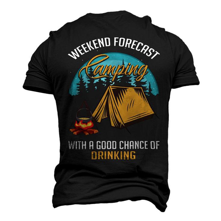 Weekend Forecast Camping With A Good 15 Shirt Men's 3D Print Graphic Crewneck Short Sleeve T-shirt