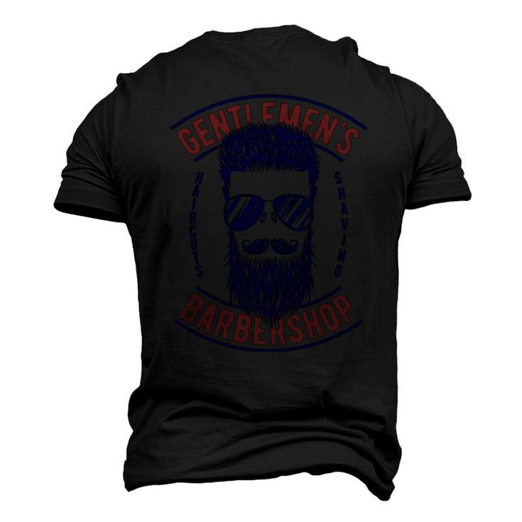 Gentlemens Barbershop  Men's 3D Print Graphic Crewneck Short Sleeve T-shirt