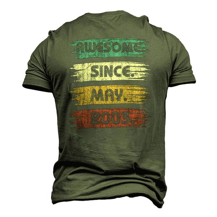 19 Years Old Awesome Since May 2003 19Th Birthday Men's 3D T-Shirt Back Print