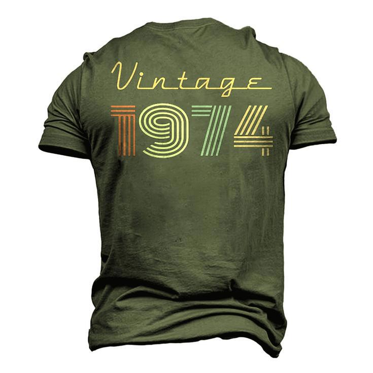 1974 Birthday Vintage 1974 Men's 3D T-shirt Back Print