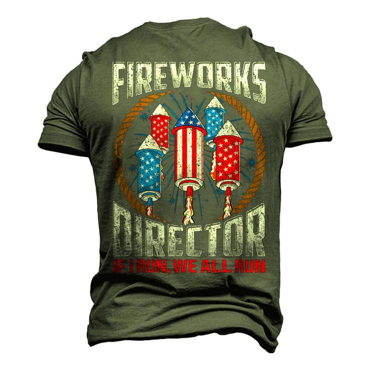 4Th Of July Fireworks Director If I Run You Run Men's 3D T-shirt Back Print