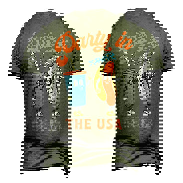 4Th Of July For Hotdog Lover Party In The Usa Men's 3D T-Shirt Back Print 4Th Of July For Hotdog Lover Party In The Usa Men's 3D T-Shirt Back Print