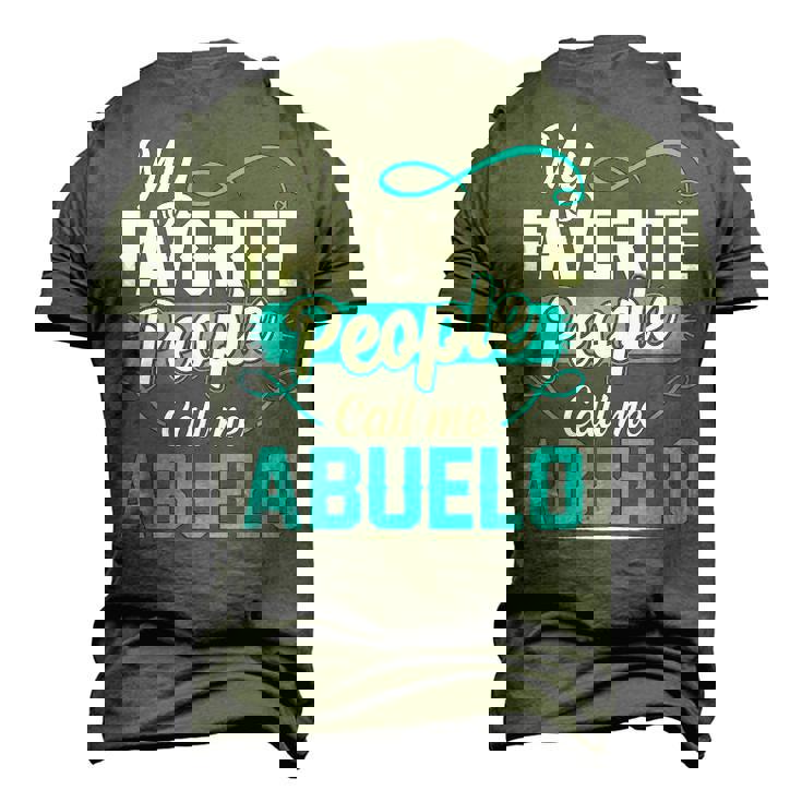 Abuelo Grandpa My Favorite People Call Me Abuelo V2 Men's 3D T-shirt Back Print