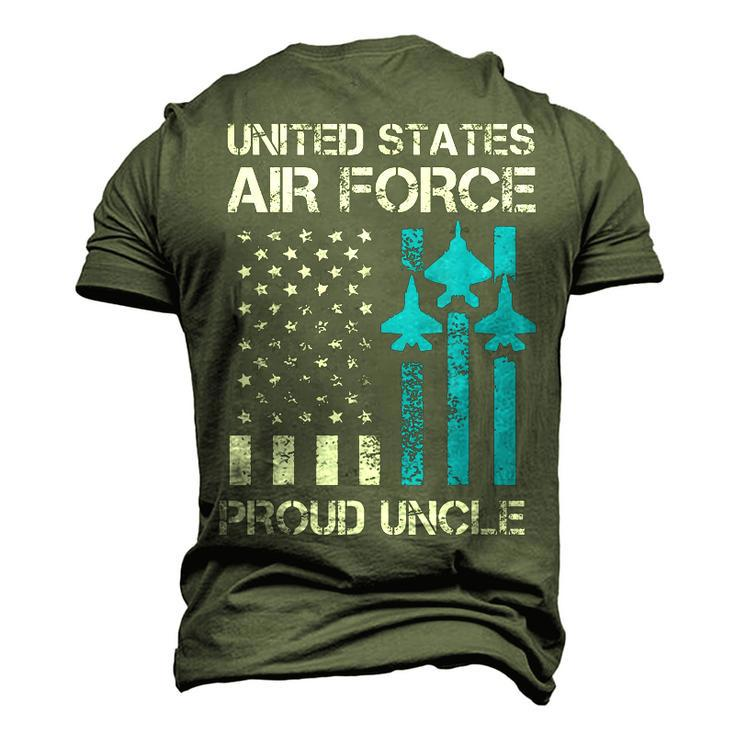 Air Force Us Veteran Proud Air Force Uncle 4Th Of July Men's 3D T-shirt Back Print