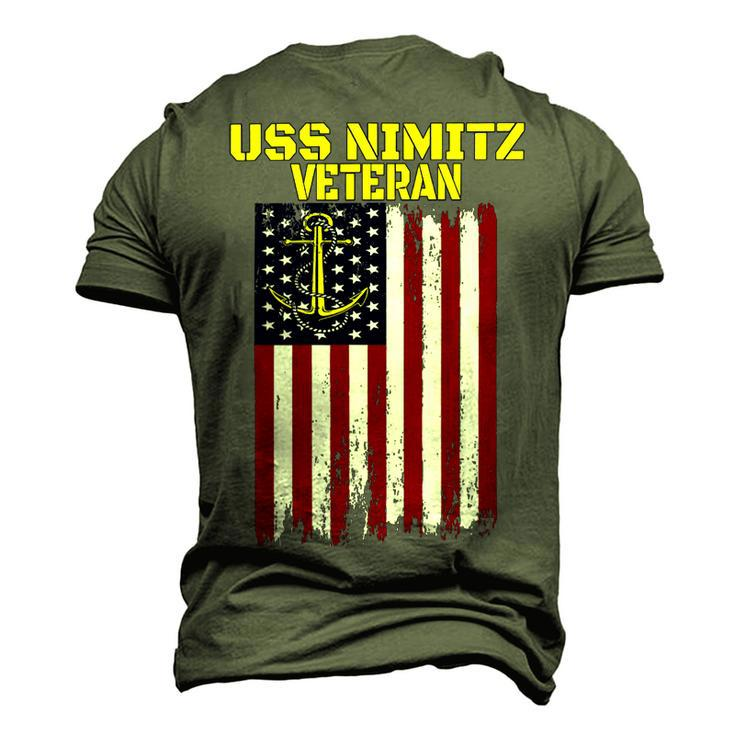 Aircraft Carrier Uss Nimitz Cvn-68 Veterans Day Father Day T-Shirt Men's 3D Print Graphic Crewneck Short Sleeve T-shirt
