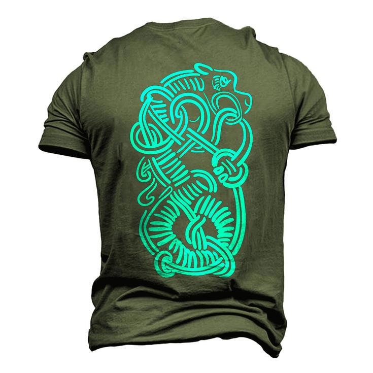 Ancient Viking Dragon Amulet For Nordic Lore Lovers V3 Men's 3D T-shirt Back Print