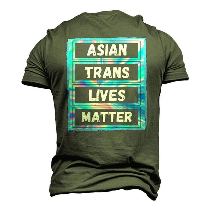 Asian Trans Lives Matter Lgbtq Transsexual Pride Flag Men's 3D T-Shirt Back Print