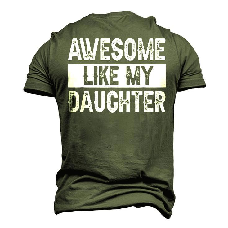 Awesome Like My Daughter Fathers Day V2 Men's 3D T-Shirt Back Print