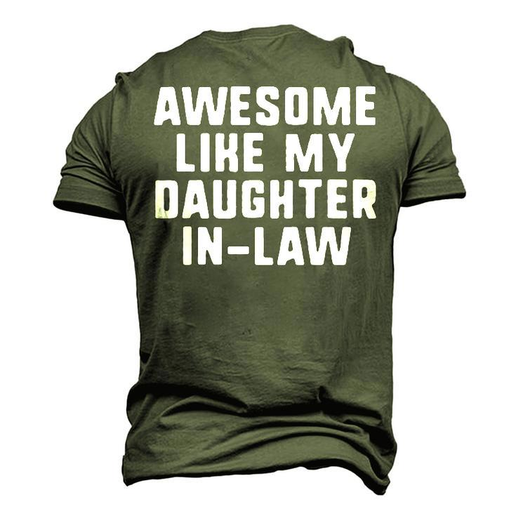 Awesome Like My Daughter-In-Law Father Mother Cool Men's 3D T-Shirt Back Print