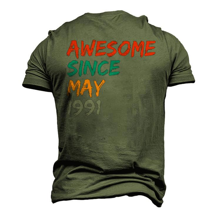 Awesome Since May 1991 Men's 3D Print Graphic Crewneck Short Sleeve T-shirt