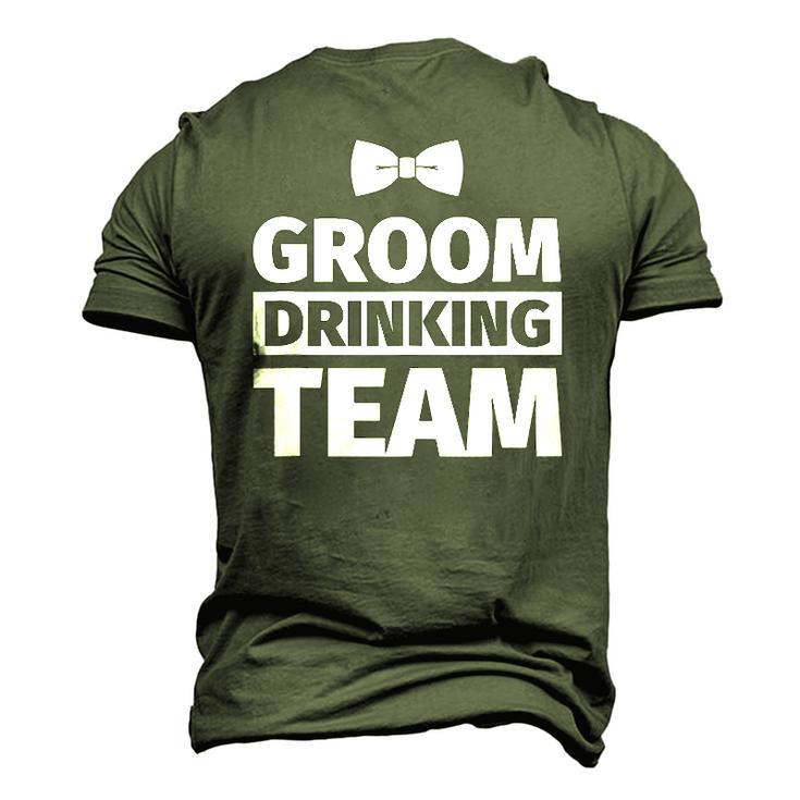 Bachelor Party Groom Drinking Team Men's 3D T-Shirt Back Print