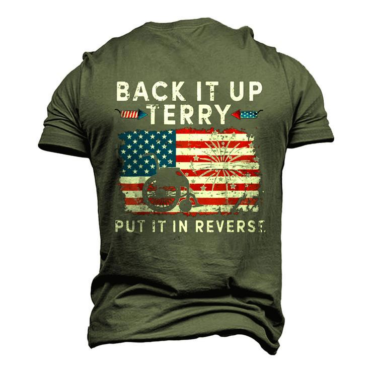 Back Up Terry Put It In Reverse Firework Funny 4Th Of July Independence Day Men's 3D Print Graphic Crewneck Short Sleeve T-shirt
