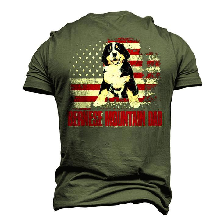 Bernese Mountain Dad American Flag 4Th Of July Dog Lovers V2 Men's 3D T-shirt Back Print