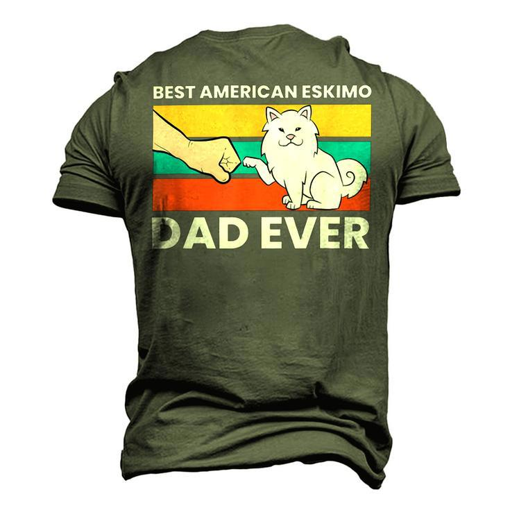 Best American Eskimo Dad Ever Funny American Eskimo Dad Men's 3D Print Graphic Crewneck Short Sleeve T-shirt