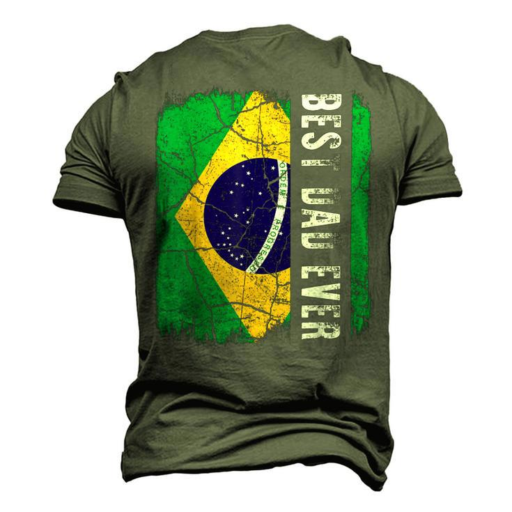 Best Brazilian Dad Ever Brazil Daddy Fathers Day Men's 3D Print Graphic Crewneck Short Sleeve T-shirt
