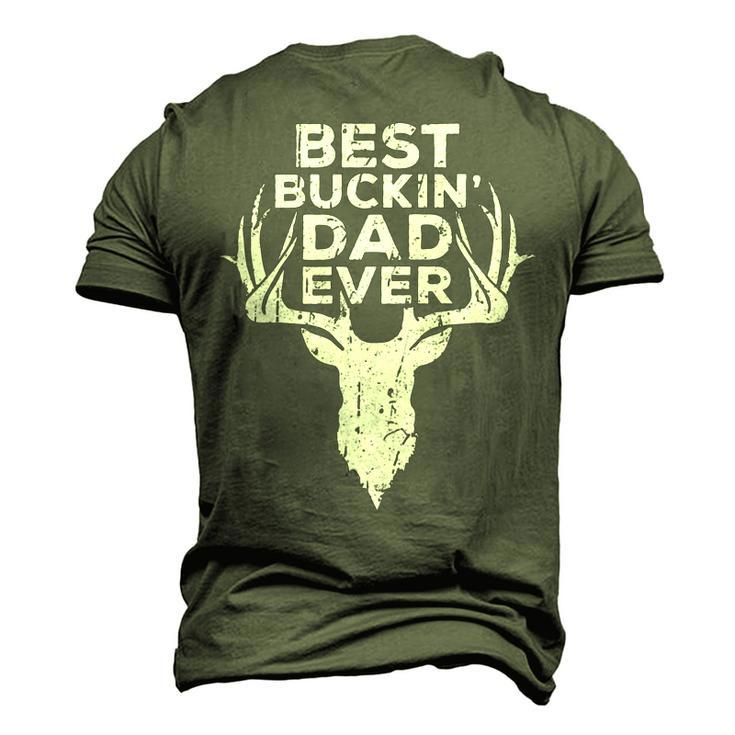 Best Buckin Dad Ever Deer Hunters Men's 3D Print Graphic Crewneck Short Sleeve T-shirt