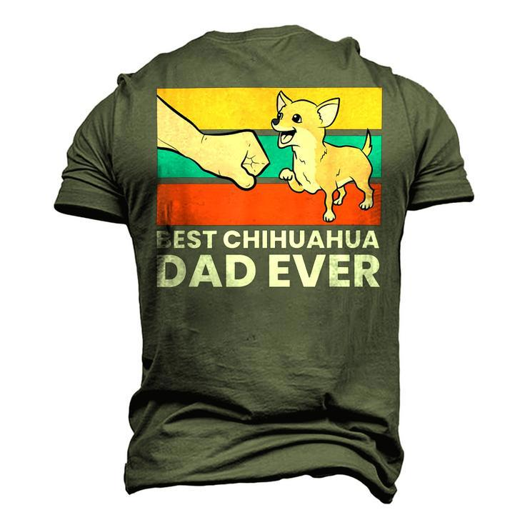Best Chihuahua Dad Ever Cute Chihuahuas Men's 3D Print Graphic Crewneck Short Sleeve T-shirt