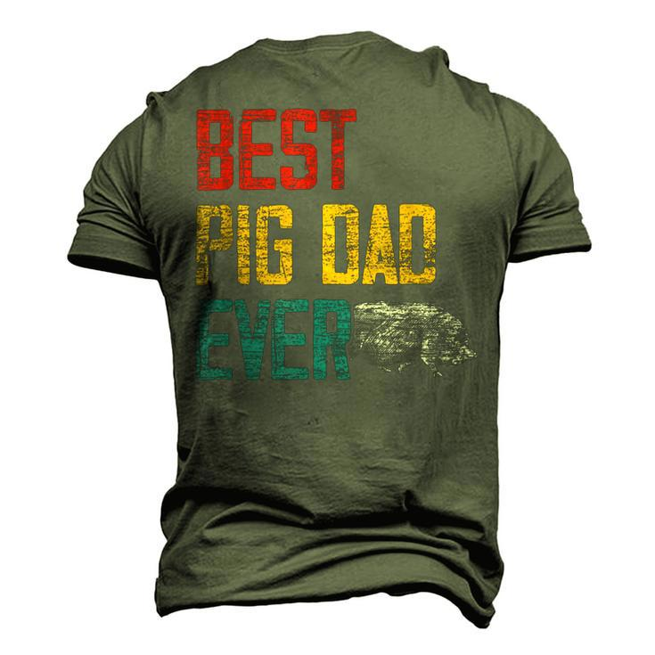 Best Dad Ever Pig Men's 3D Print Graphic Crewneck Short Sleeve T-shirt