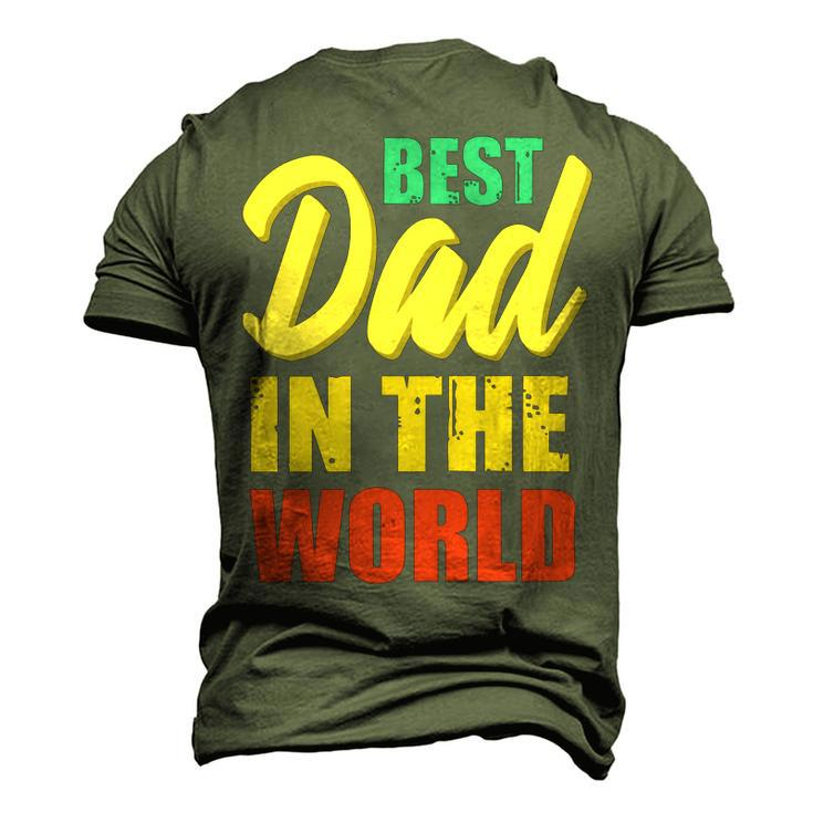 Best Dad In The World Fathers DayShirts Men's 3D Print Graphic Crewneck Short Sleeve T-shirt