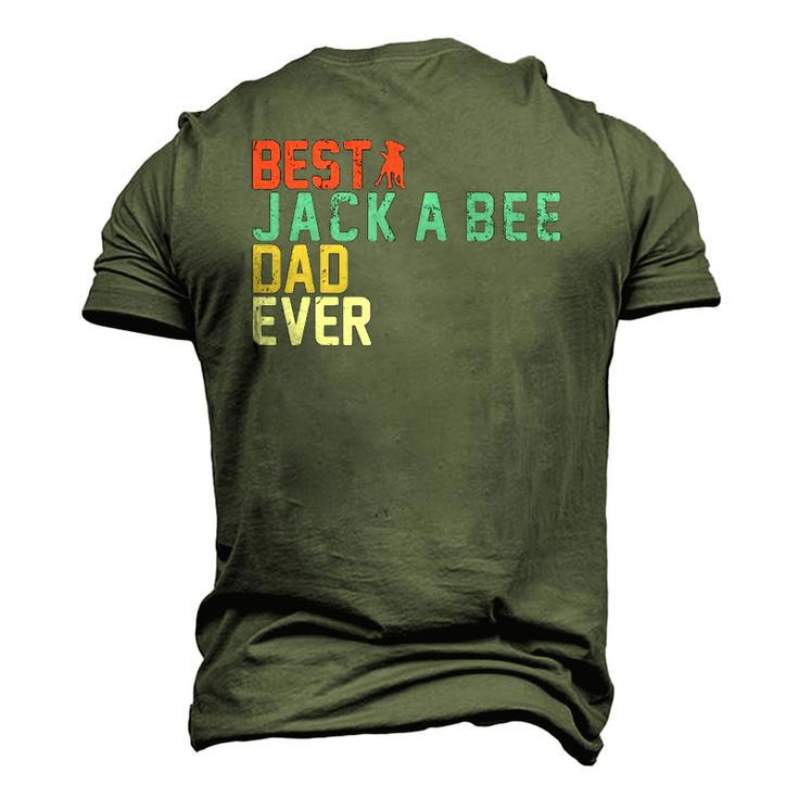 Best Jack-A-Bee Dad Ever Retro Vintage Men's 3D T-Shirt Back Print