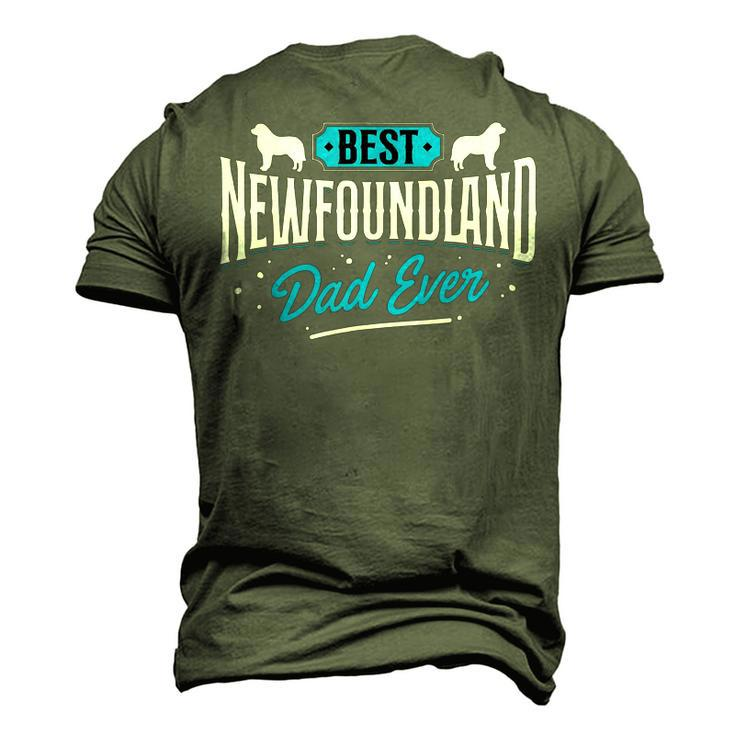 Best Newfoundland Dad Ever - Newfoundland Lover Newfie Owner Men's 3D Print Graphic Crewneck Short Sleeve T-shirt