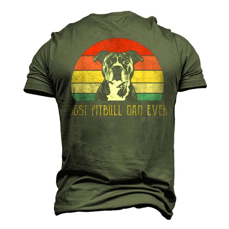 Best Pitbull Dad Ever Pitbull Dog Lovers Fathers Day Men's 3D Print Graphic Crewneck Short Sleeve T-shirt