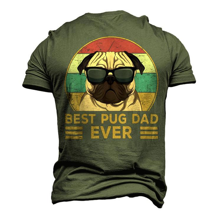 Best Pug Dad Ever Pug Dog For And Men's 3D T-shirt Back Print