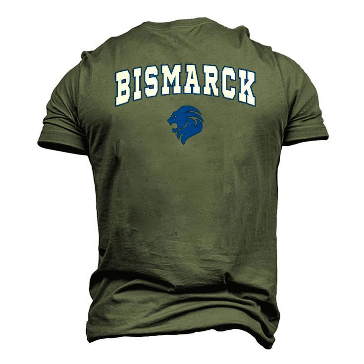 Bismarck High School Lions C2 College Sports Men's 3D T-Shirt Back Print